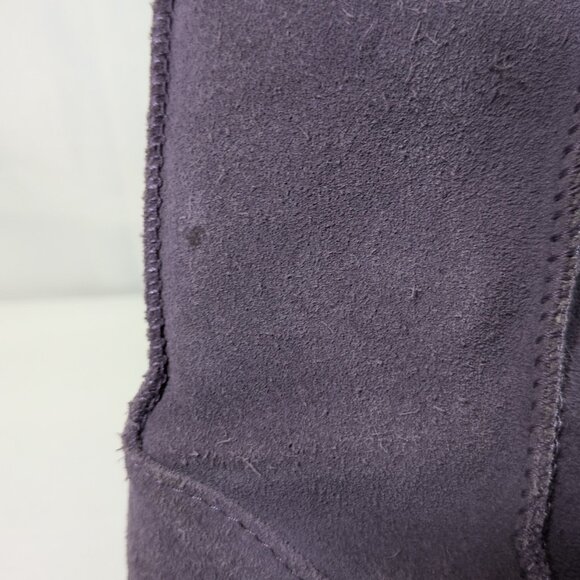 Koolaburra UGG Victoria Short 1019372 Elderberry Purple 3 Kids Suede Lined Boots - Picture 11 of 14